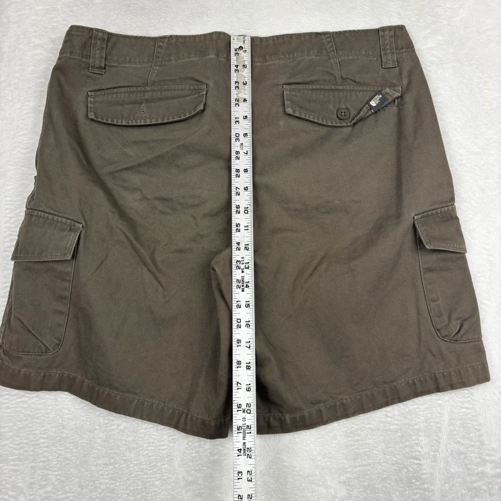 The North Face Tekware Cargo Shorts Mens 38 Brown Cotton Twill Hiking Utility